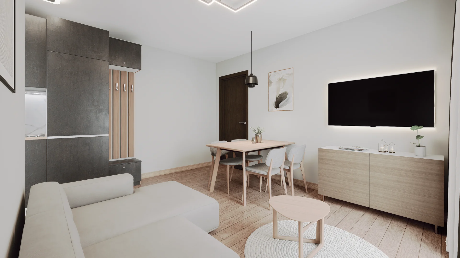 Mountain View apartman - render enterijera 2