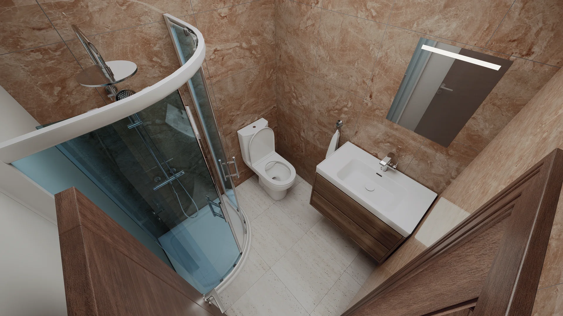 Studio apartman - render enterijera 7