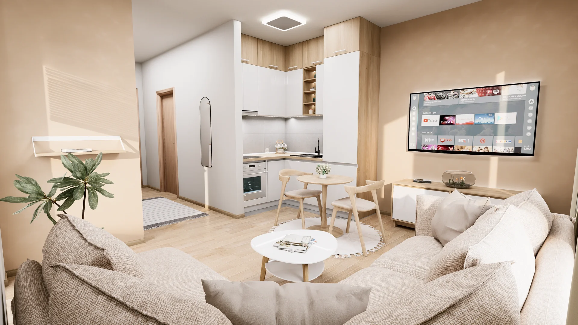 Deluxe stan - render enterijera 1